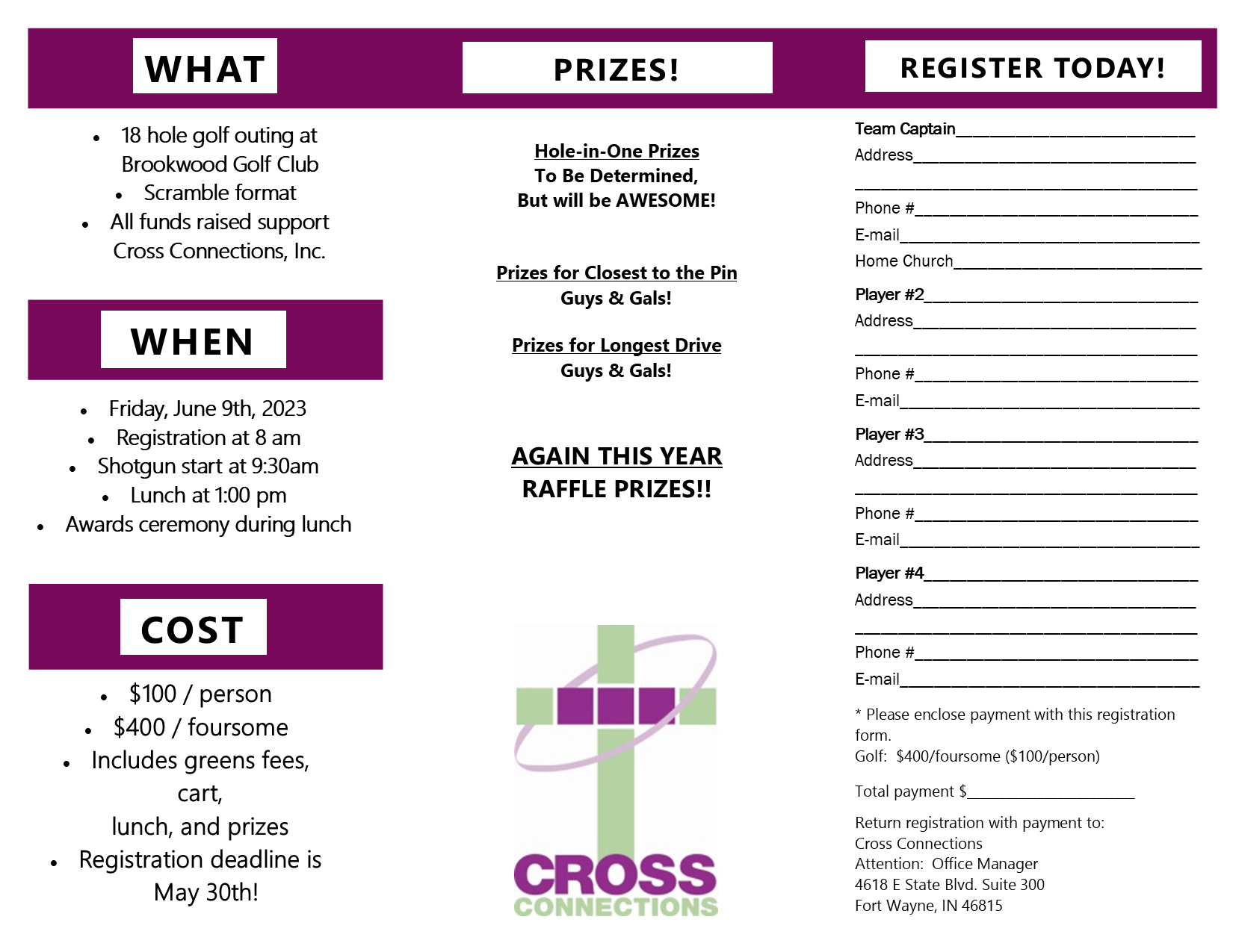 2023 Golf Outing Brochure pg 2